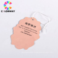 Custom swing hang tags label clothing garment pants logo tag